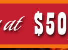 Prices starting at $50/hour